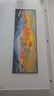 墨派（Mopai）手绘油画客厅装饰画肌理画沙发背景墙挂画奶油风横幅抽象大气壁画 日照金山 210x70cm手绘油画 实拍图
