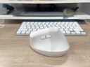 罗技（Logitech）Lift人体工学鼠标 垂直鼠标 小手鼠标 无线蓝牙鼠标 3台设备秒切换 带Logi Bolt接收器 白色 实拍图
