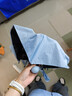 京东京造 小布丁 冰山蓝太阳伞女防紫外线便携五折遮阳伞防晒晴雨折叠伞 实拍图