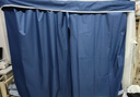 梦多福u型滑轨道大学生宿舍床帘上下铺蚊帐一体式护隐私强遮光寝室窗帘 藏青丨五面全包+帐纱+可升降支架 190cm*90cm 可调高100-140cm 实拍图