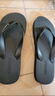 卡帝乐鳄鱼（CARTELO）人字拖鞋男士夏季户外穿运动居家用软底沙滩凉拖 VP1520 黑色 43 实拍图
