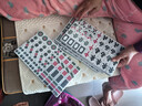 紫湖麻将牌家用手搓麻将 42mm一级品144张高档翡翠双玉色麻将桌布 实拍图