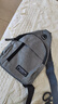 运动跑步包男休闲斜挎包手机包防泼水健身包女单肩包 灰色 实拍图