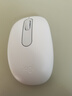 罗技（Logitech）M196 无线蓝牙鼠标 办公鼠标 笔记本商务办公家用 小巧便携 对称手型 珍珠白 实拍图