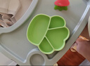 乐扣乐扣宝宝餐盘吸盘一体婴儿分格辅食盘1岁以上儿童餐具学吃饭硅胶餐盘 实拍图