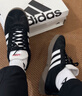adidas「T头鞋」VL COURT复古休闲板鞋德训鞋男女阿迪达斯轻运动 黑色/白色 (推荐女生选小半码)   40 实拍图