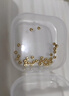 御邪足金999光面算盘珠隔断珠黄金垫片DIY手串手链金配饰 算盘珠:约0.03g（预售） 实拍图