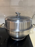 美厨（MAXCOOK）蒸锅汤锅火锅 304不锈钢单层34cm 大口径加厚复底汤蒸锅 实拍图