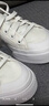adidas NIZZA PLATFORM厚底增高运动帆布鞋女阿迪达斯三叶草 白   39 实拍图