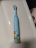 葆氏儿童电动牙刷3-6-12岁IPX7级防水充电式牙刷机身*1+刷头*3蓝色 实拍图