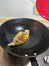 臻三环手工铁锅平底炒菜锅生铁锅无涂层不易粘锅厨房好物单柄铸铁锅 圆底(电磁炉不可用） 32cm 实拍图