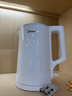 美的（Midea）电热水壶家用烧水壶泡茶0涂层食品级304不锈钢自动断电双层防烫全钢无缝1.5L大容量 MK-HJ1566 实拍图