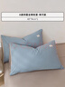 无印良品A类全棉枕套100%纯棉枕套枕巾48x74cm一只装 浅蓝灰 实拍图