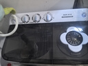 奥克斯（AUX）洗+脱13公斤洗衣机大容量半自动洗衣机宿舍家用双缸小型波轮双桶洗衣机迷你洗脱一体 透明黑（洗涤8KG+脱水5KG） 实拍图