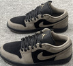 耐克官方AJ1板鞋男 Nike2025冬季新款Air Jordan 1黑棕低帮复古休闲鞋 IB7109-005 44 实拍图