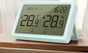 得力（deli）(deli)室内温湿度表 LCD电子温湿度计 婴儿房室内温湿度表 办公用品儿童礼物老人礼品蓝色 实拍图