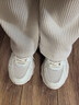 骆驼（CAMEL）运动老爹鞋女透气厚底潮休闲鞋子 K23S60L8016 米色 35 实拍图