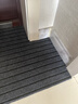 京东京造条纹拉绒入户垫 家用可裁剪除尘防滑吸水地垫进户门 灰色80*120cm 实拍图