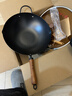 王源吉铁锅炒锅精铸铁无涂层不沾炒菜锅具燃气灶电磁炉通用36cm 实拍图