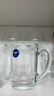 乐美雅玻璃杯咖啡杯泡茶杯子耐高温牛奶杯微波炉可用把杯320ml*2 实拍图