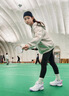 安奈儿童运动鞋男女童羽毛球鞋2026夏季中大童网面厚底耐磨休闲运动 深蓝 【旋转纽扣】 36 实拍图