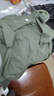 重磅纯棉短袖t恤男高档纯色印花休闲基础款内搭半袖打底衫 橄榄绿 L  125-140斤 实拍图