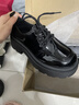 ZCVRR粗跟小皮鞋女2026年春夏新款单鞋日系jk制服配裙子女鞋厚底乐福鞋 亮光黑 37 (235mm) 实拍图