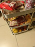 甄严选推车置物架落地多层收纳架宿舍移动零食架厨房架子铁艺带轮储物架 【加厚碳钢】三层枪灰色送滑轮 实拍图
