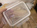 京东京造高硼硅耐热可微波分格保鲜盒学生上班族便当盒两分格700mL 实拍图