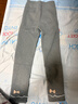 贝瑞加（Babyprints）儿童打底裤冬季宝宝加绒棉裤女孩加厚百搭长裤保暖裤子 浅灰150 实拍图