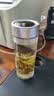 希诺（heenoor）塑料杯男女士时尚便携防漏耐摔户外家用泡茶水杯大容量随手杯 新银白 250ml 实拍图