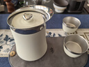 入一山河随行壶旅行茶具一人饮316不锈钢收纳包户外便携茶具套装 白色 一壶2杯 实拍图