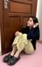 chikoku可爱小猫爪洞洞鞋女新款厚底勃肯半拖鞋外穿防滑eva凉拖鞋 实拍图