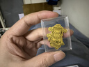 黄金贴片金片含金2mg手机贴片足金公主请发财暴富新年礼物带证书 财神爷 实拍图