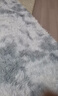 梦蜓长绒丝毛客厅地毯茶几卧室飘窗床边毯垫  简约银灰 70*160cm 实拍图