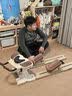 PEPEBEAR居家室内爬行机健身器械卷腹机家用健腰机瘦肚子男女专用收腹神器 数显款【2026新款爬行机-棕】超清大屏丨计时计数 实拍图