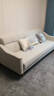 全友家居 现代北欧简约布艺沙发客厅三人位小户型可折叠沙发床 实拍图