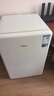 美的（Midea）116L单门小冰箱白色复古双温冷藏冷冻客厅办公室租房宿舍美妆家用办公小型迷你冰箱BCD-116M 实拍图