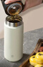 京东京造保温杯【茶水分离】男女大容量316L不锈钢泡茶水杯子雅致白500ml 实拍图