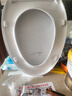潜水艇马桶盖通用坐便器盖子家用加厚盖板老式抽水马桶圈器配件缓降 V型叠盖款MG11 长底座快拆 实拍图