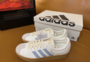 adidas「T头鞋」VL COURT 2.0复古休闲板鞋德训鞋阿迪达斯轻运动   汉玉白/蓝色/金色 (推荐女生买小半码)   36.5 实拍图