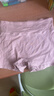 锦度（jindu）平角内裤女士纯棉裆高腰收腹安全女式四角短裤 杏+兰+灰+豆沙 XXL 实拍图