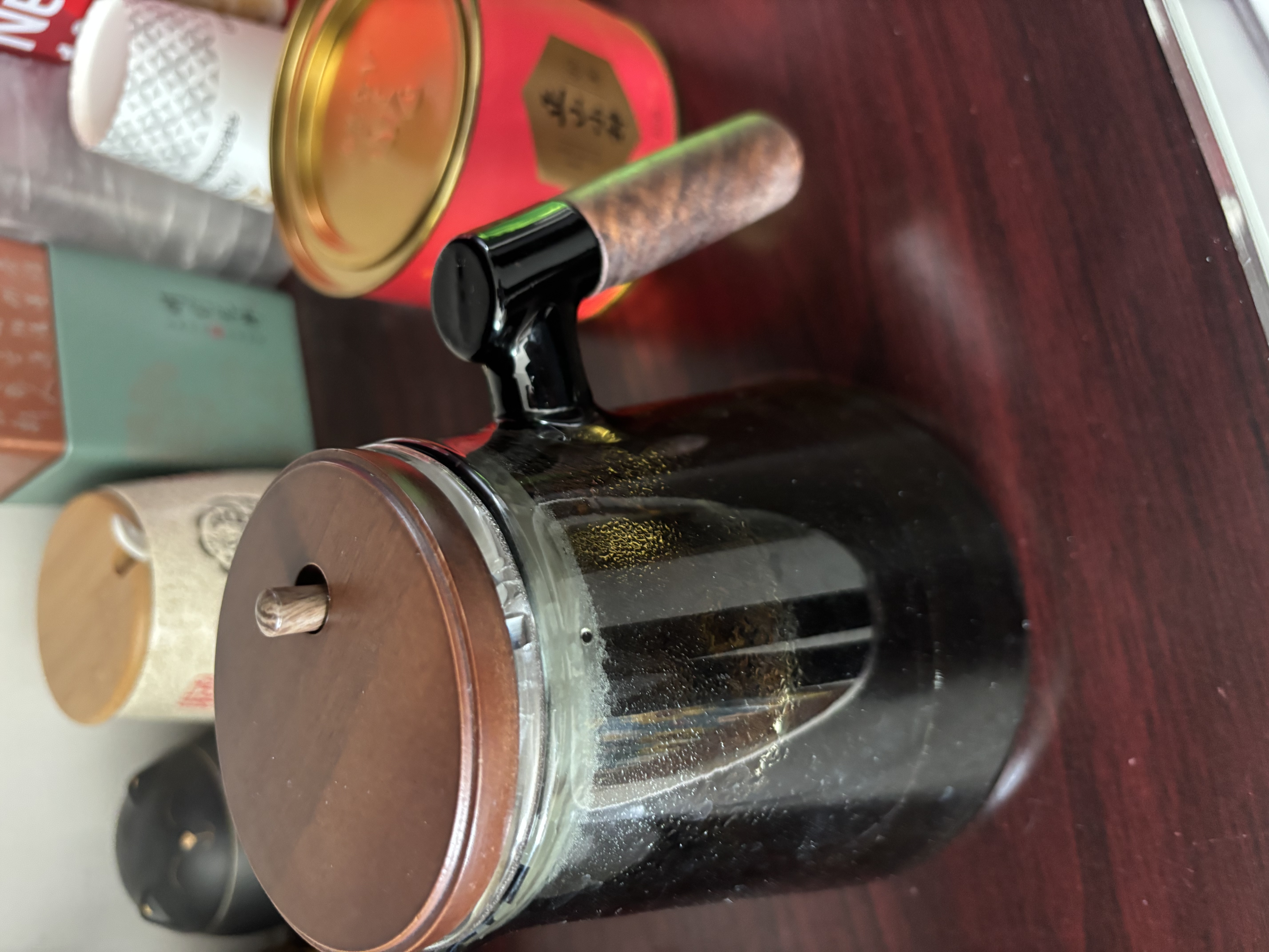八马茶业 金骏眉 正山小种 大红袍 茉莉花茶 陈皮普洱 黄茶 茶叶自己喝 210g（金骏眉+正山小种+龙井） 实拍图