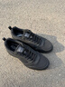 安踏男鞋运动鞋男春夏季男士软底网面透气跑步鞋休闲鞋皮面防水鞋子男 【热卖推荐款春季新款男鞋】黑色 42 （8.5码） 实拍图