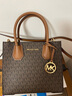 MICHAEL KORS Mercer风琴包中号棕色手提单肩斜挎MK女包礼物女士轻奢包包 实拍图