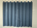 赫伊莎【窗帘+伸缩杆】窗帘免打孔安装一整套卧室门帘全遮光飘窗 深蓝(遮光99%左右) 【适合宽2.1～2.6米】帘3.4*2.0米高双开 实拍图