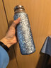 JRINKTEEA日本品牌纯钛保温杯茶水分离钛水杯车载男士焖泡茶杯户外礼品杯 升级款陨花蓝600ml无喷漆 实拍图