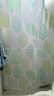 韩娜（Hanna）浴帘布浴室隔断帘洗澡帘免打孔套装卫生间窗帘门帘淋浴防水防霉 芭蕉叶（保暖防水-防霉不透） 单帘120宽*180高+挂环（不含杆） 实拍图