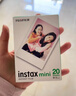 富士（FUJIFILM） instax 3英寸立拍立得相机mini迷你相纸 一次成像胶片胶卷 3寸双包+相册*3+冰箱贴相框【20张白边】 官方标配 实拍图