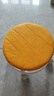 【京喜甄选】椅子万向轮美缝凳子带轮旋转擦地矮凳美甲修脚凳滑轮 儿童凳-橘色款 实拍图